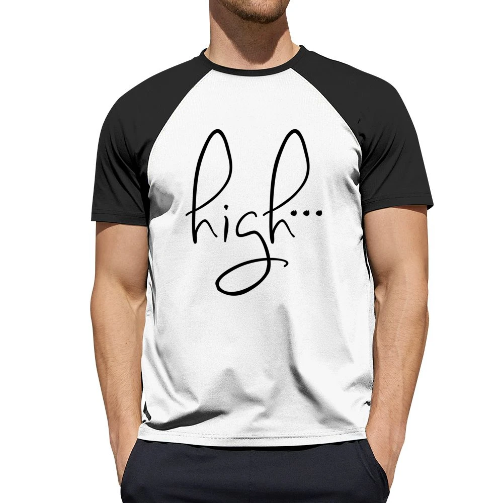 High Fun Party Graphic Tee Shirt Men Short Sleeve T-Shirt