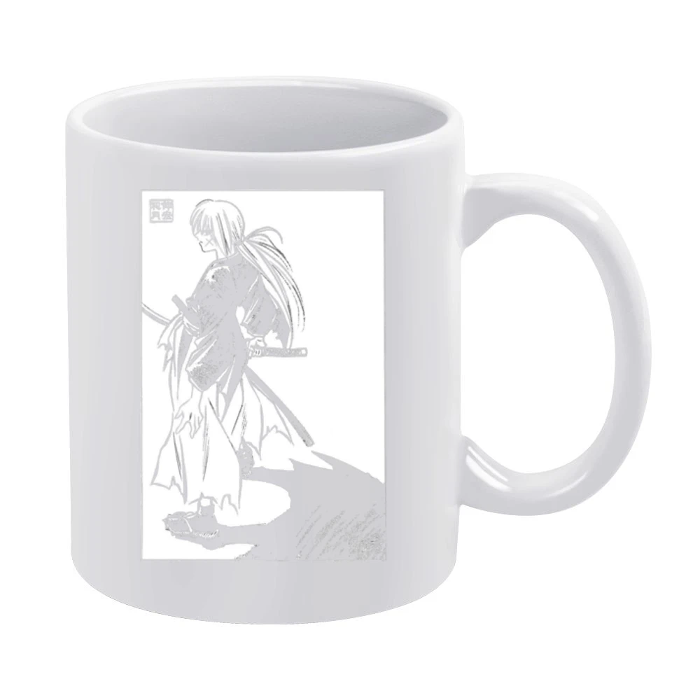 Himura Batosai Rurouni Kenshin Samurai x White Mug