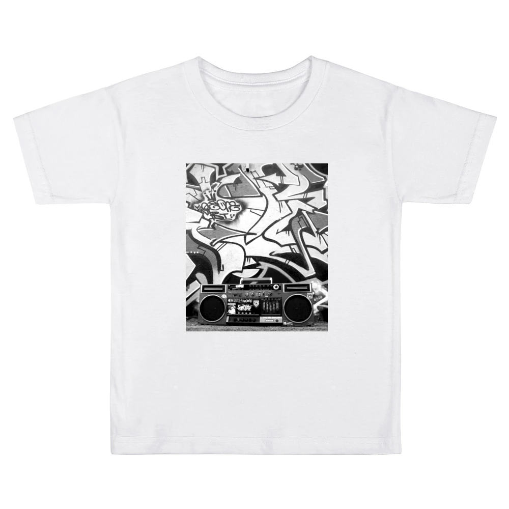 Hip Hip Ghetto Blaster Tshirt (All styles and colors available) Kids Boys Girls T-Shirt