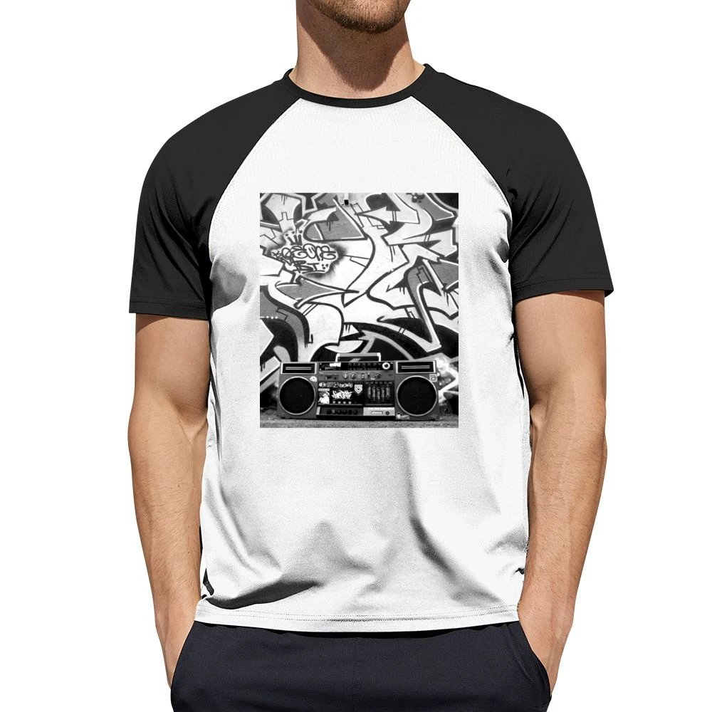 Hip Hip Ghetto Blaster Tshirt (All styles and colors available) Men Short Sleeve T-Shirt