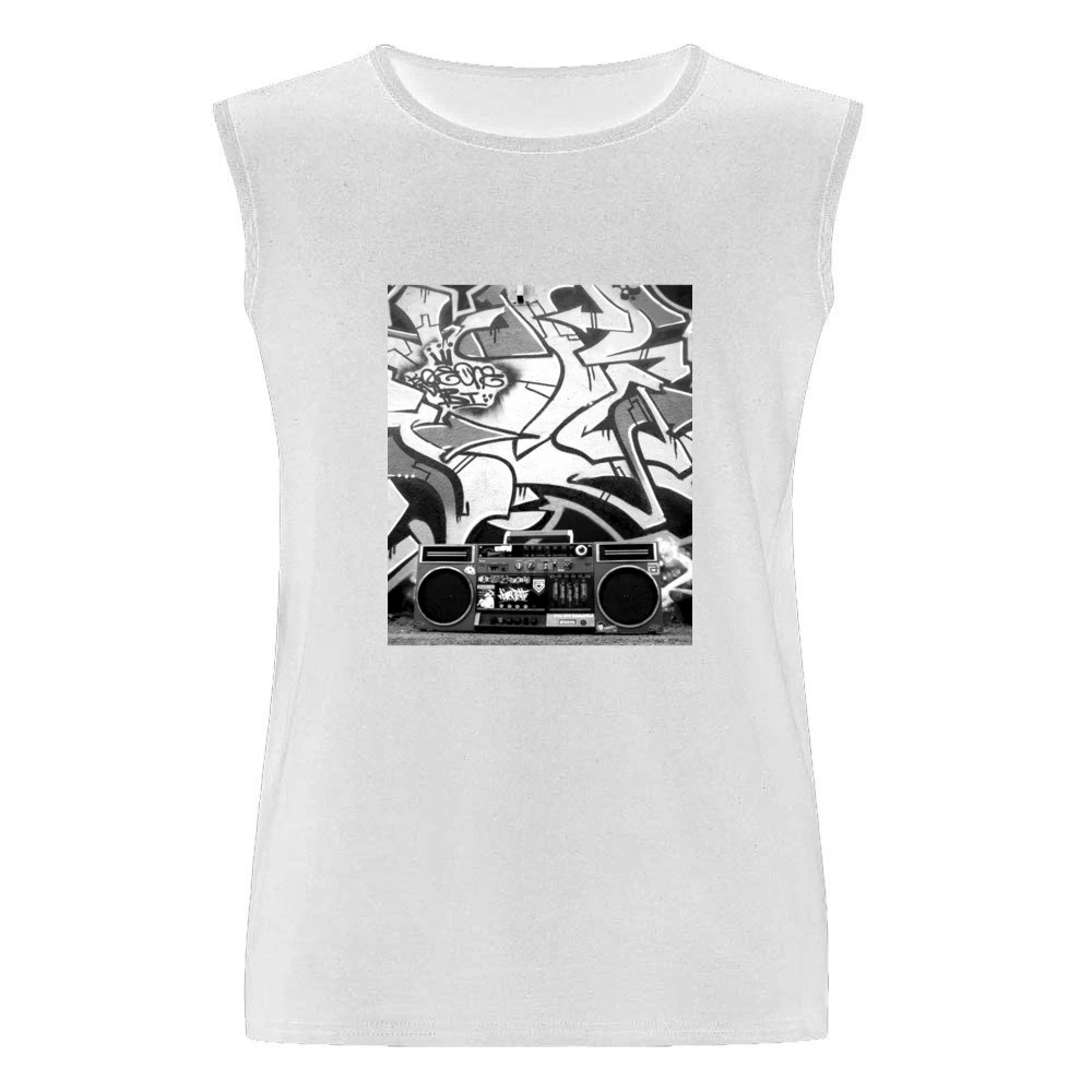 Hip Hip Ghetto Blaster Tshirt (All styles and colors available) Men Sleeveless T-Shirt