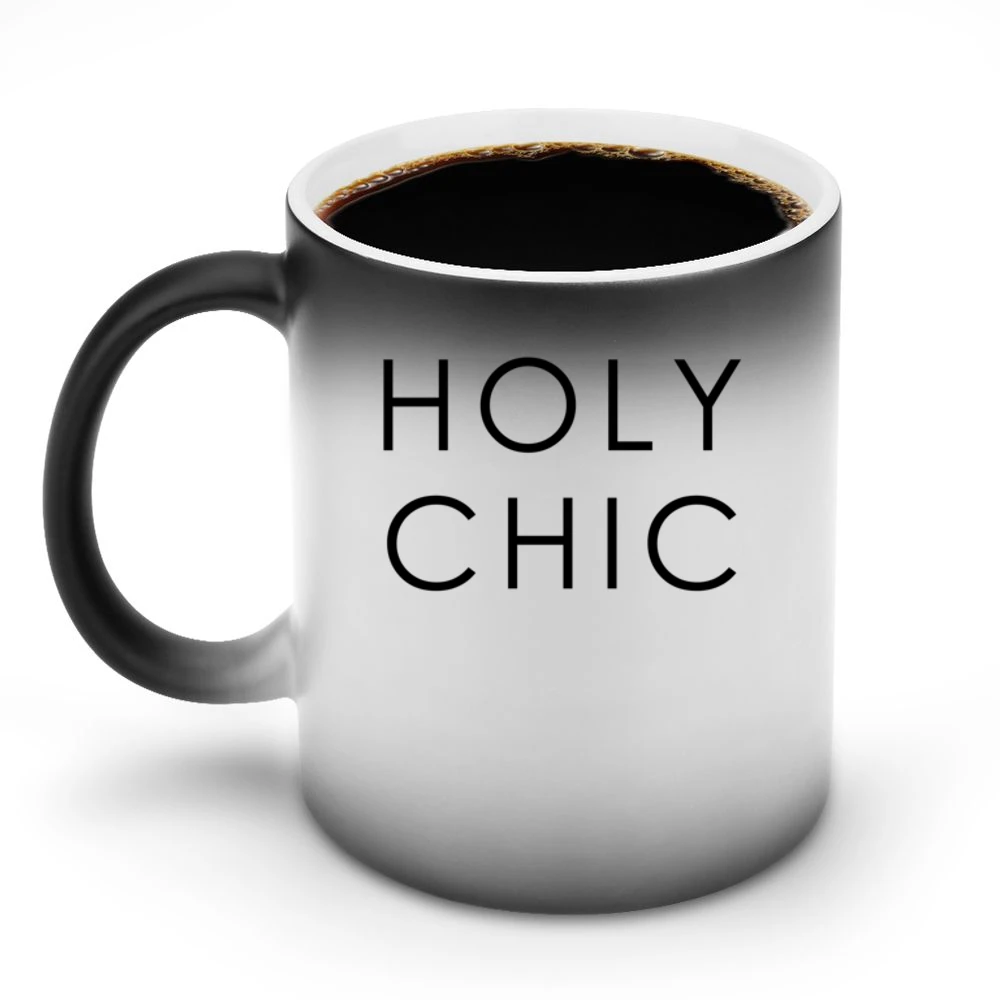 Holy Chic Fun Popular Fashion Blogger Graphic Discoloration Mug