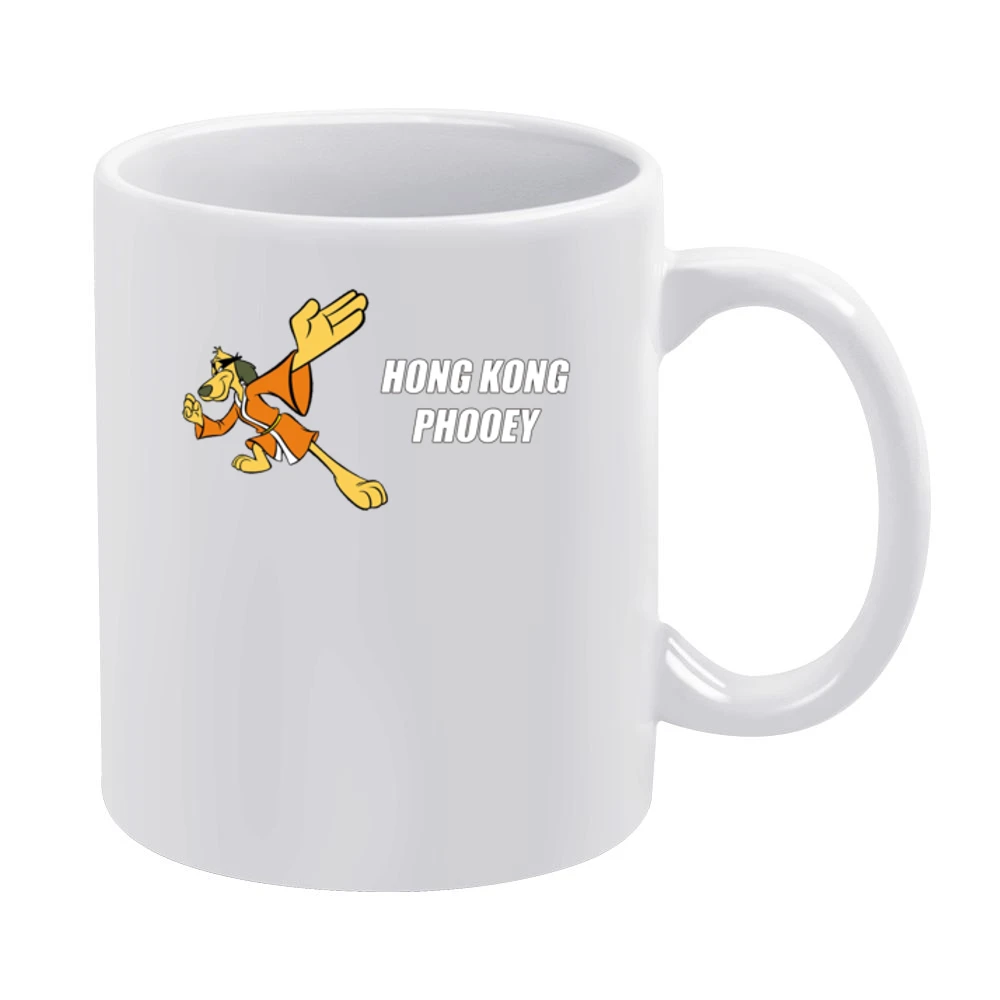 Hong Kong Phooey Fun Cool Vintage Graphic Retro Tv Show White Mug
