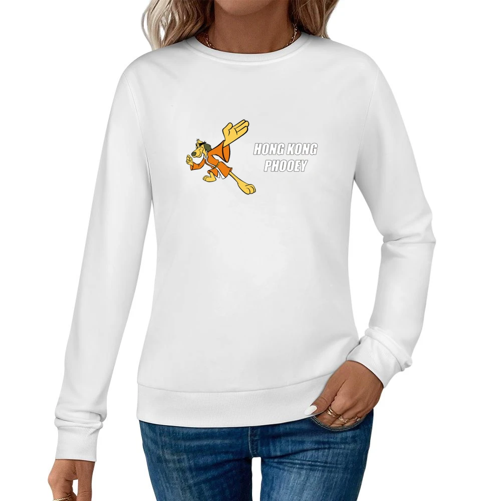 Hong Kong Phooey Fun Cool Vintage Graphic Retro Tv Show Women Pullover Sweatshirt