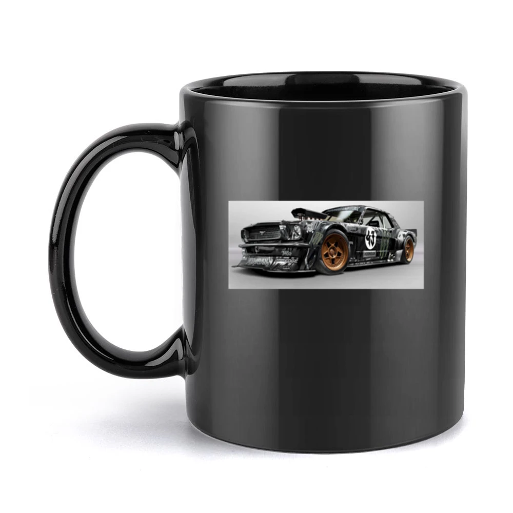 Hooligan Mustang Tshirt Black Mug