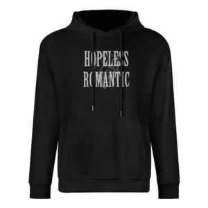 Hopeless Romantic Anatomical Heart Graphic Tee Shirt European Size Men Hoodie