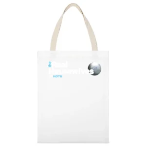 Hoth Real Housewives Star Wars Parody Black White Canvas Tote Shopping Bag