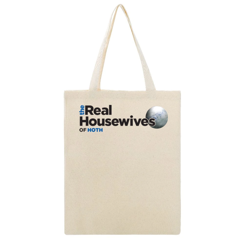Hoth Real Housewives Star Wars Parody White Beige Canvas Tote Shopping Bag