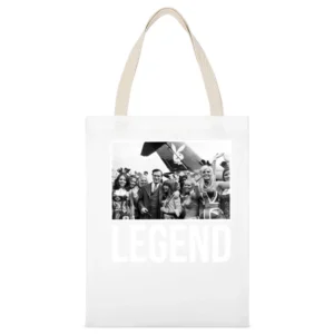 Hugh Hefner Legend Tribute Rip Playboy Trending White Canvas Tote Shopping Bag