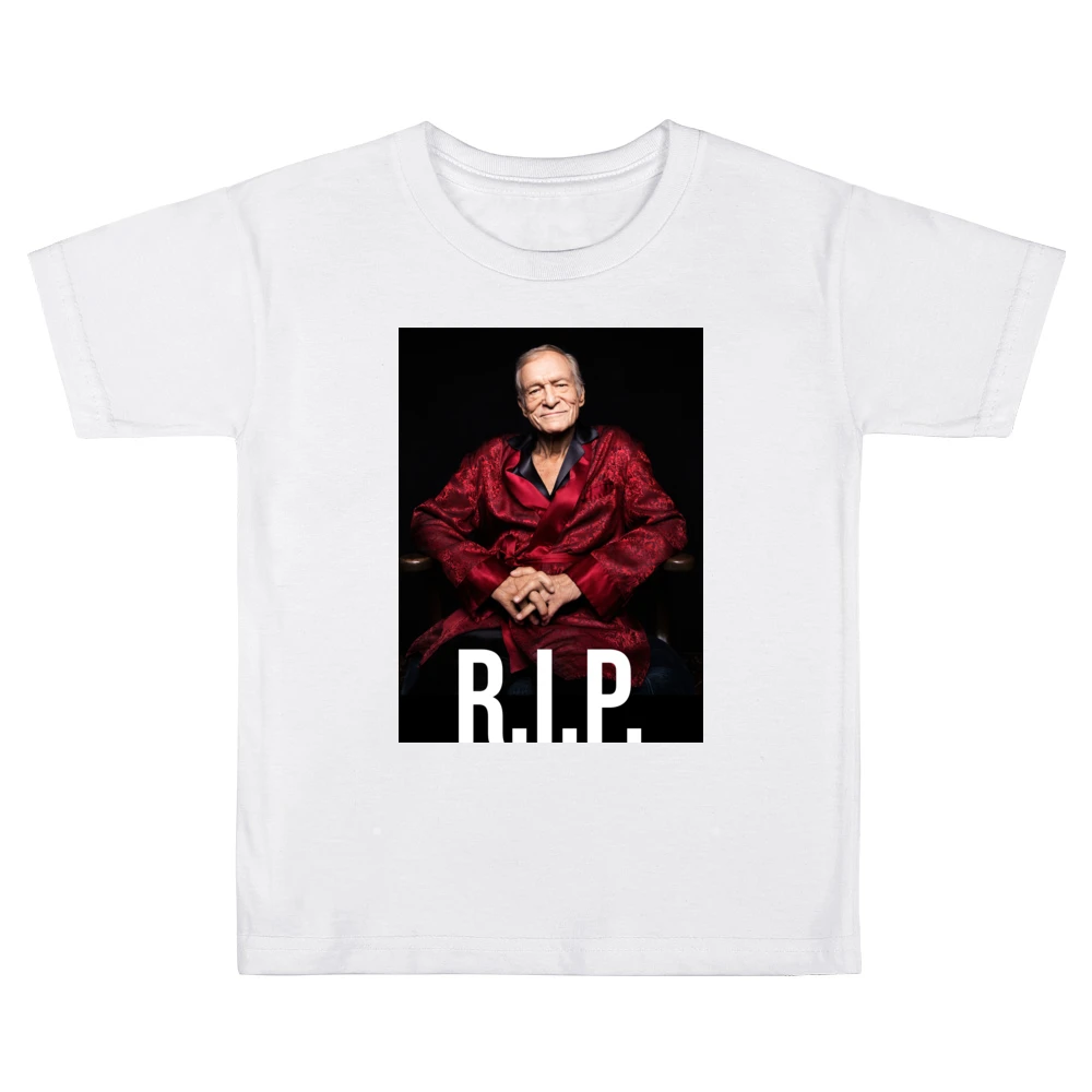Hugh Hefner Rip Playboy Tribute Trending Kids Boys Girls T-Shirt