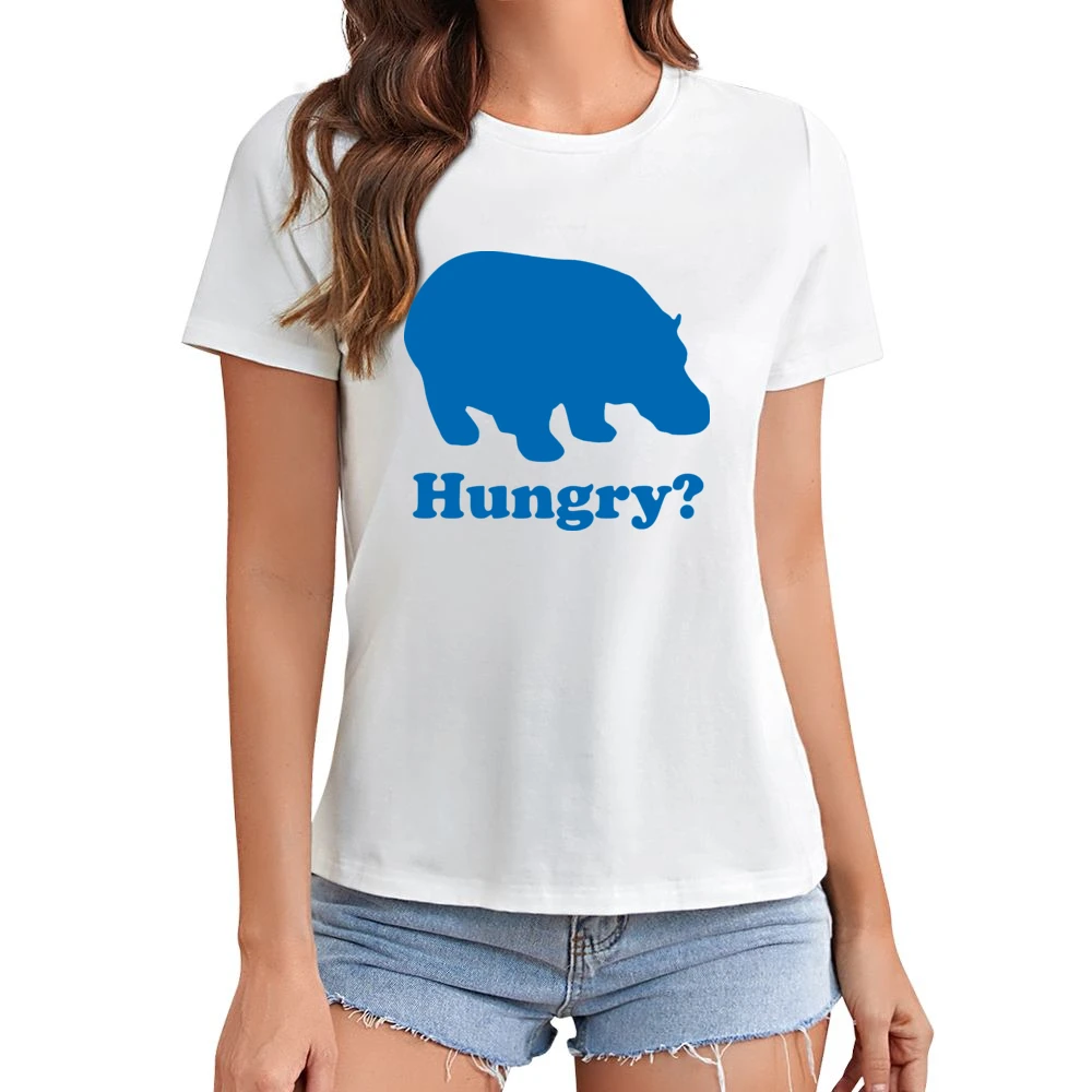 Hungry Hungry Hippos Funny Cool Retro 80s Asian Size Women Ladies T-shirt