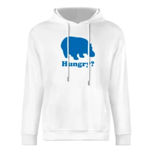 Hungry Hungry Hippos Funny Cool Retro 80s European Size Men Hoodie