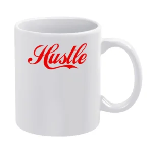 Hustle Vintage Coke Cola Style Retro 80s Vintage Style Graphic Tee Shi White Mug