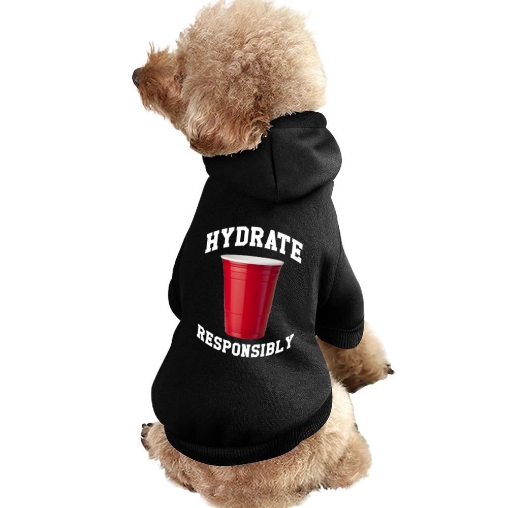 Hydrate Responsibly Funny Red Solo Cup Drinking Party Alcohol Pet Apparel Clothes