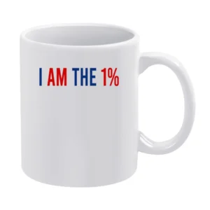 I Am The One Percent Funny Political Kid Rock Graphic White Mug