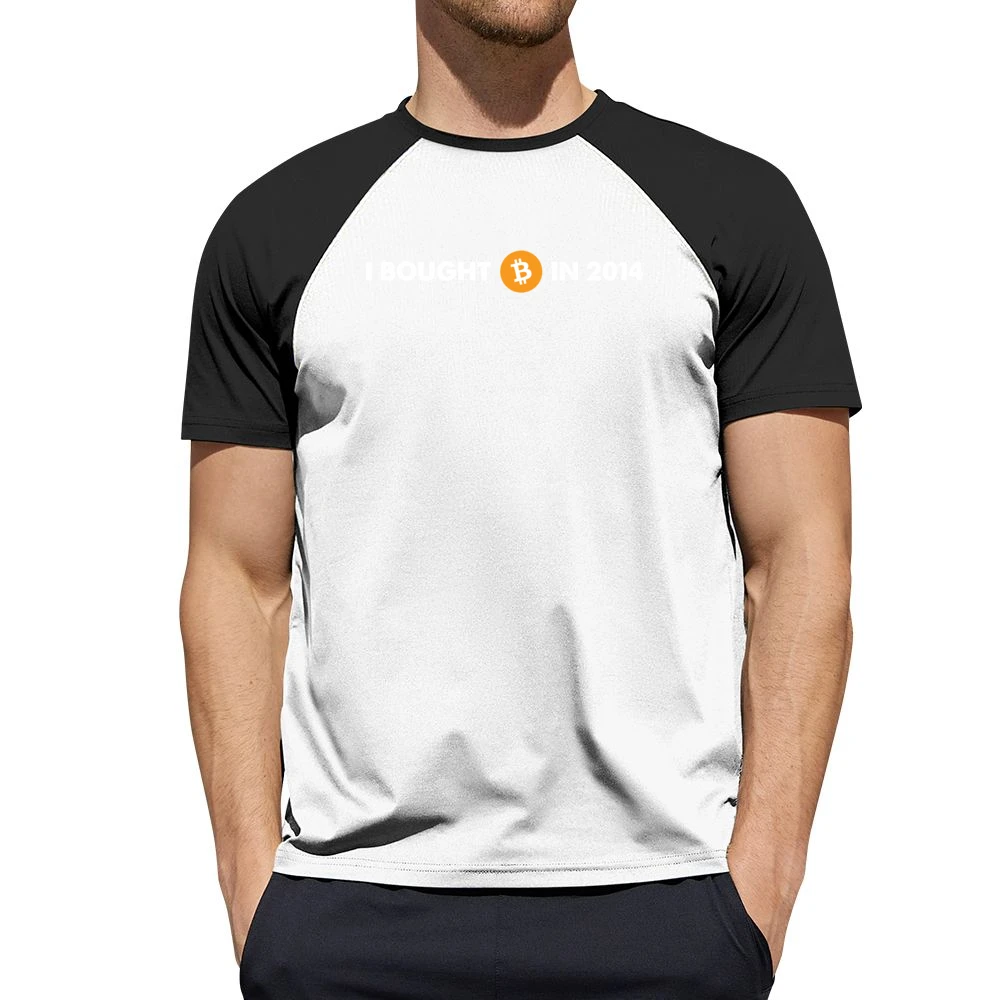 I Bought Bitcoin In 2014 Funny Digital Currency Money Men Short Sleeve T-Shirt