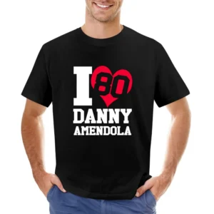 I Heart Love Danny Amendola Fun New England Football Graphic Fan T Shi Asian Size Men T-Shirt