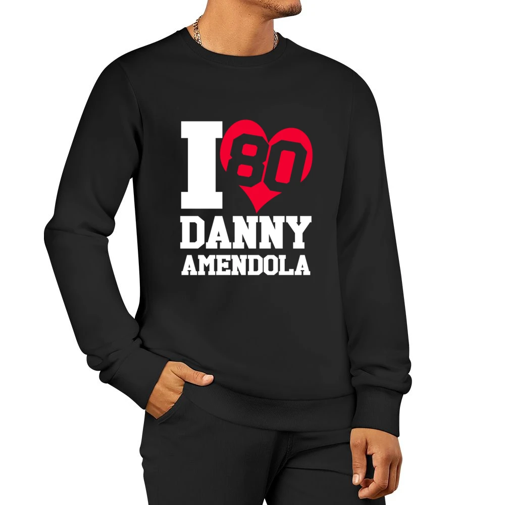 I Heart Love Danny Amendola Fun New England Football Graphic Fan T Shi Men Pullover Sweatshirt