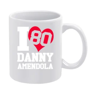 I Heart Love Danny Amendola Fun New England Football Graphic Fan T Shi White Mug