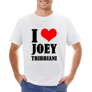 I Heart Love Joey Tribbiani Fun Friends Popular TV Show Asian Size Men T-Shirt