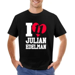 I Heart Love Julian Edelman 11 Fun New England Football Fan Graphic T Asian Size Men T-Shirt