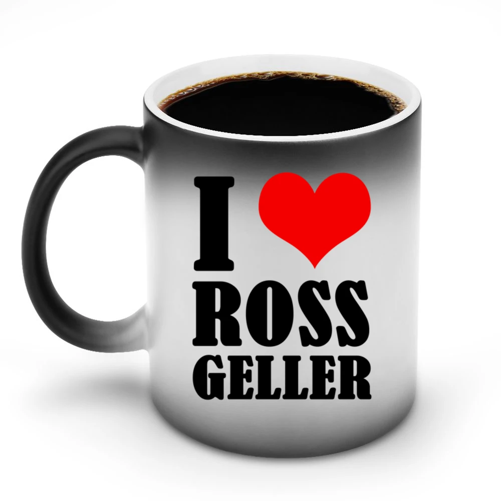 I Heart Love Ross Geller Fun Friends Popular TV Show Discoloration Mug