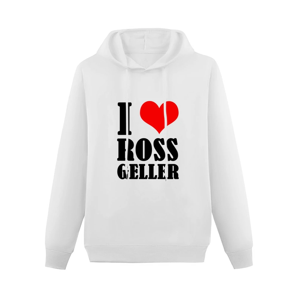 I Heart Love Ross Geller Fun Friends Popular TV Show Men Hoodie Without Pocket