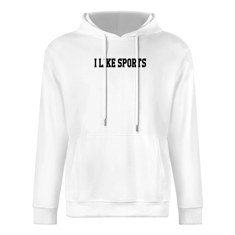 I Like Sports Fun Graphic European Size Men Hoodie
