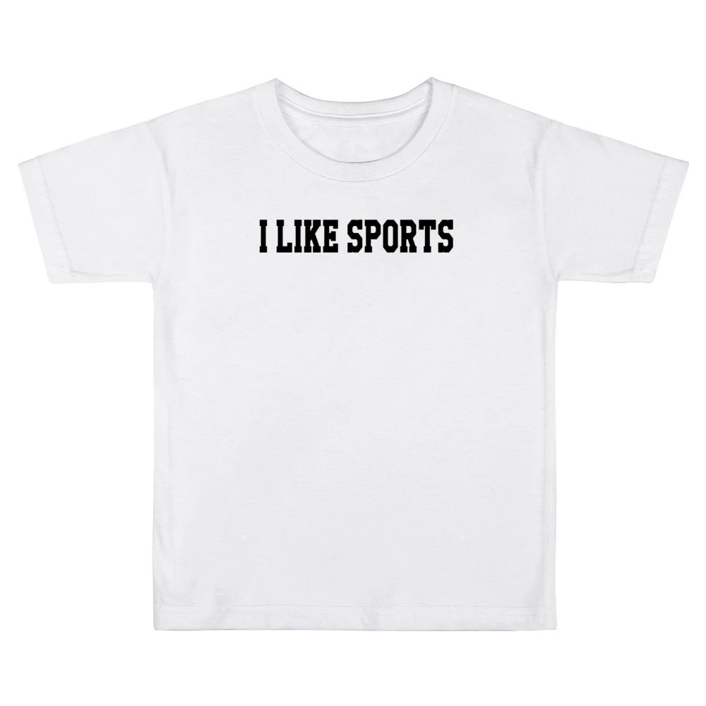 I Like Sports Fun Graphic Kids Boys Girls T-Shirt