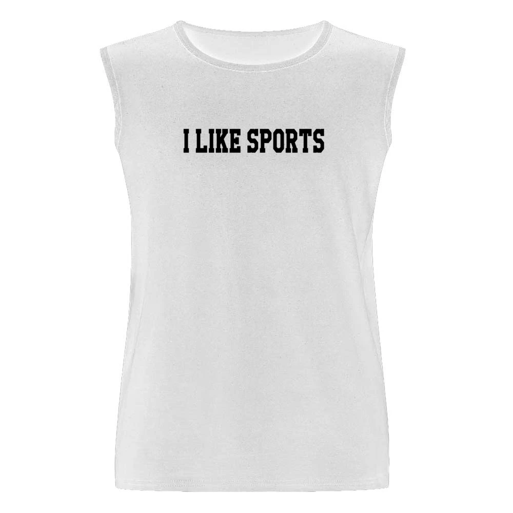 I Like Sports Fun Graphic Men Sleeveless T-Shirt