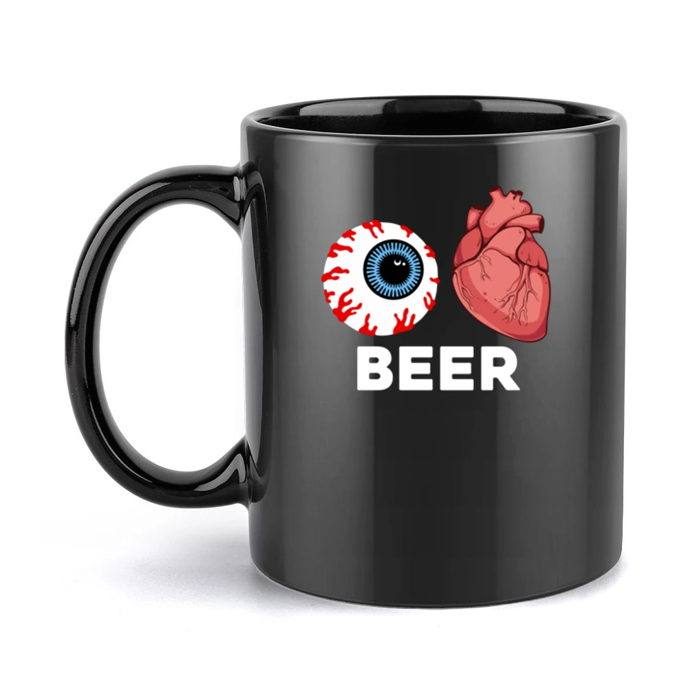 I Love Beer Halloween Tshirt (all Colors And Styles Available) Black Mug