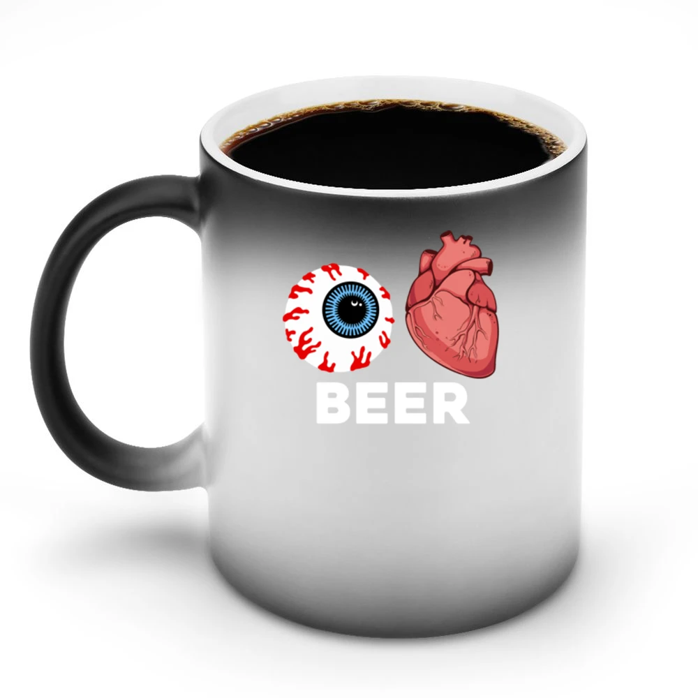 I Love Beer Halloween Tshirt (all Colors And Styles Available) Discoloration Mug