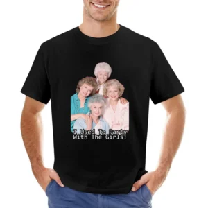 I Partied With The Golden Girls Funny Retro Asian Size Men T-Shirt