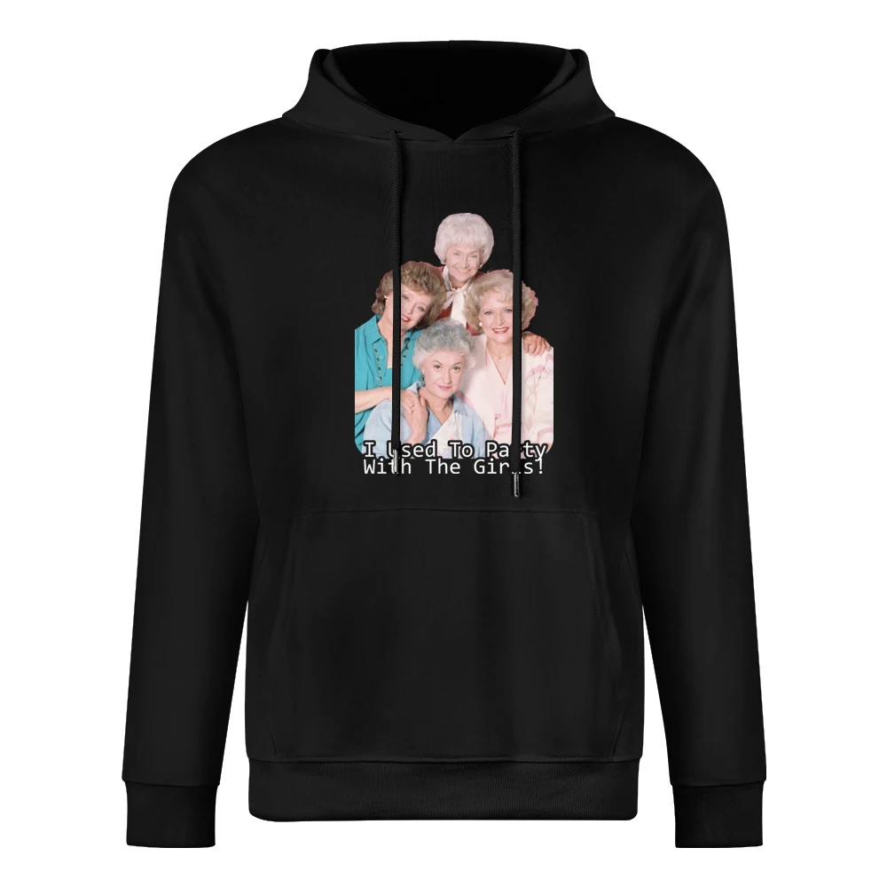 I Partied With The Golden Girls Funny Retro European Size Men Hoodie