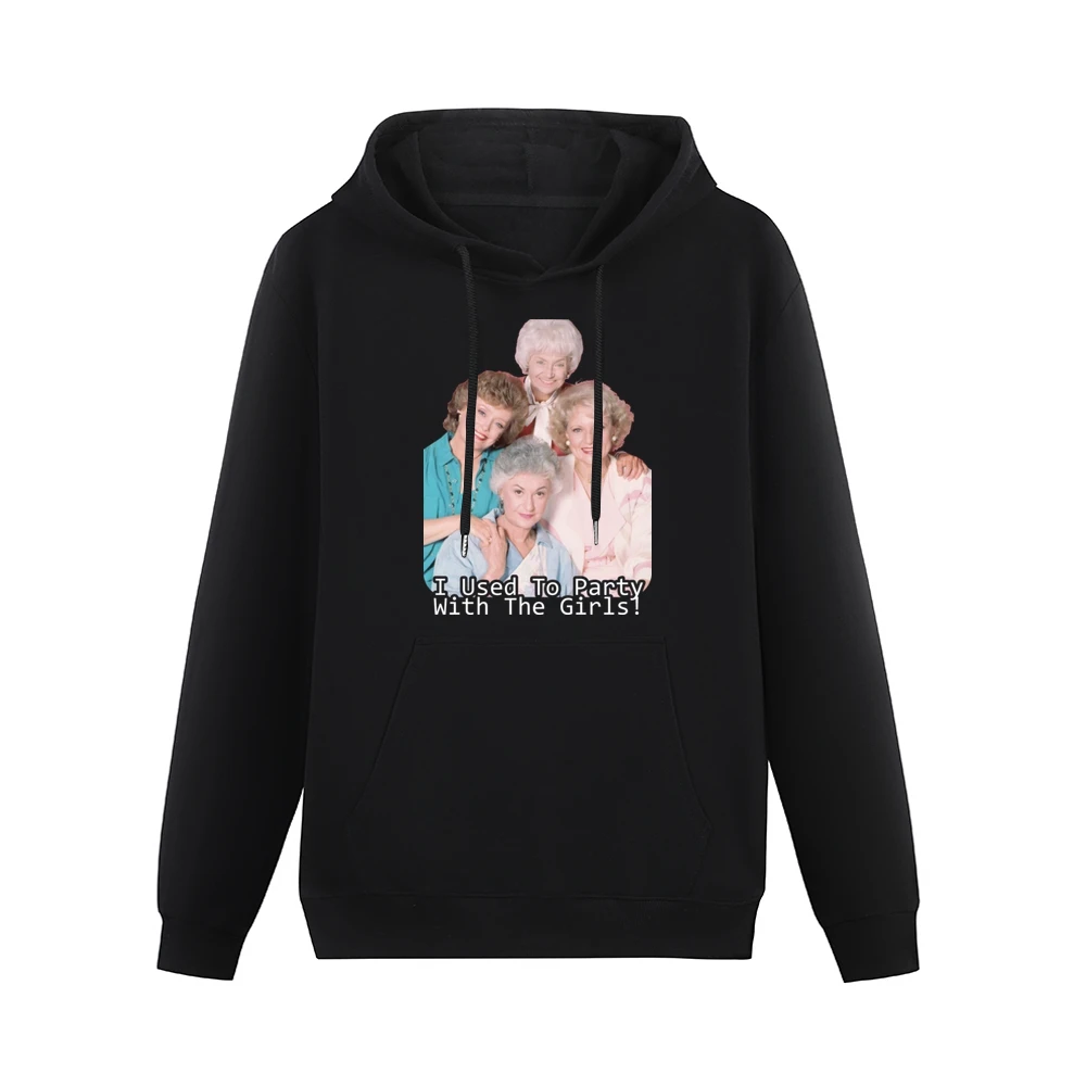 I Partied With The Golden Girls Funny Retro Men Hoodie With Pocket