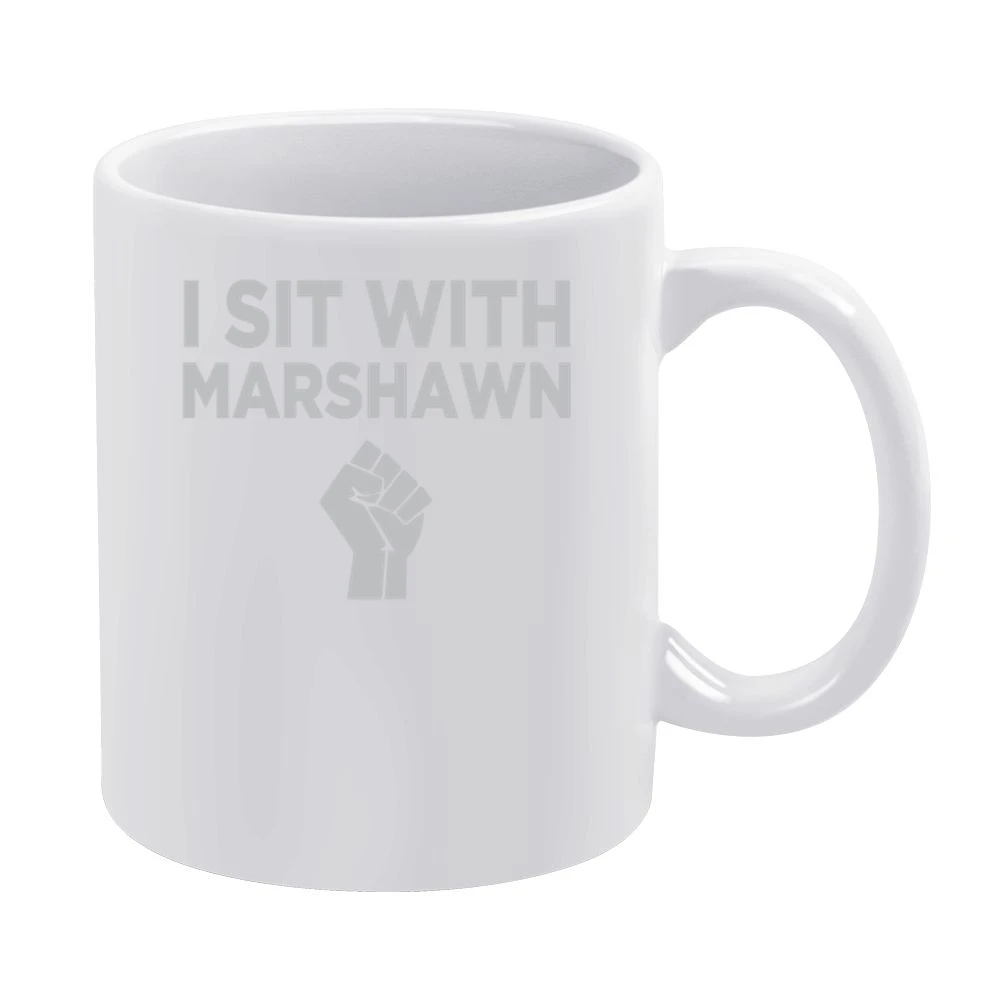 I Sit With Marshawn Lynch Support National Anthem Protest Football T S White Mug