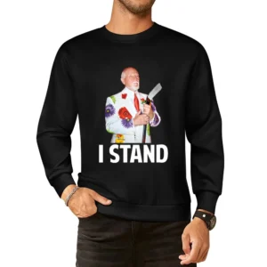 I Stand With Don Cherry Fired Hockey Broadcaster Canadian Legend T Shi European Size Pullover Sweater