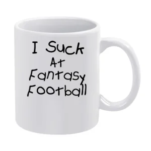I Suck At Fantasy Football White Mug