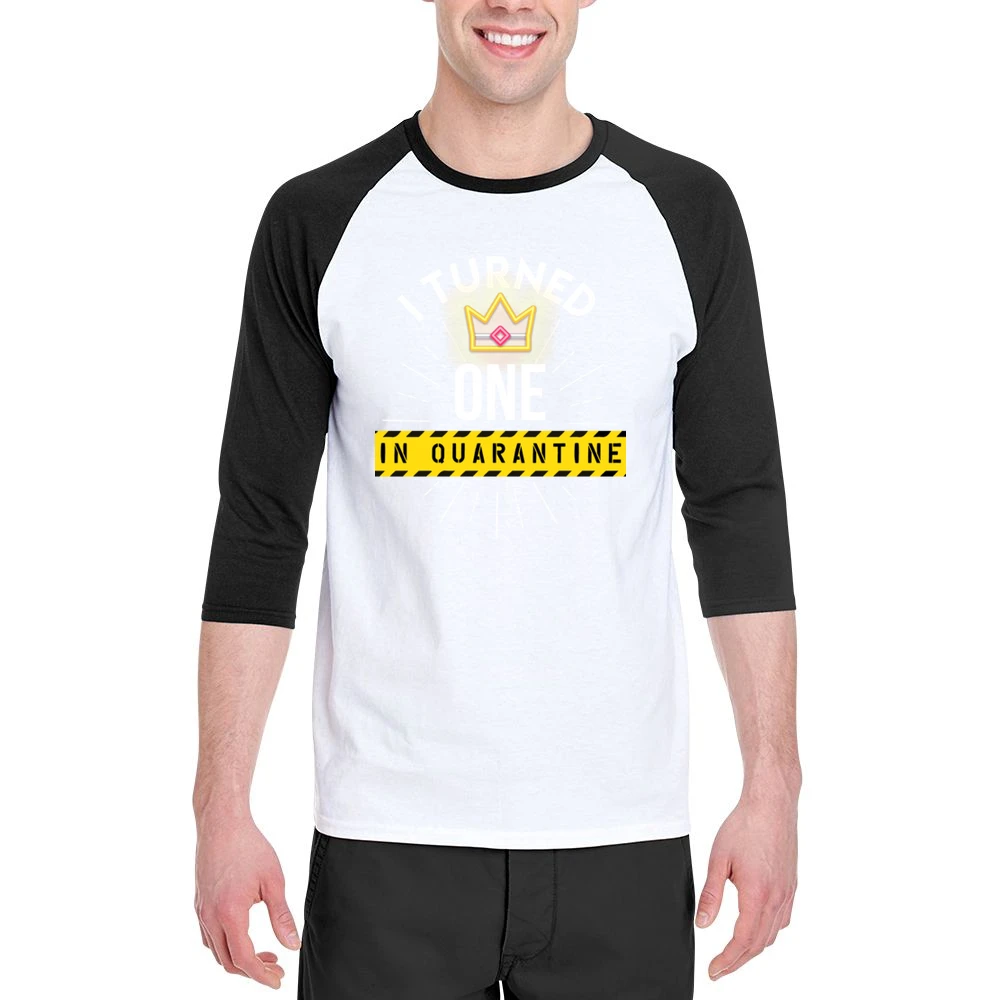 I Turned One In Quarantine Baby Men 3/4 Sleeve T-Shirt