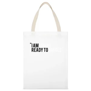 I am single ready to mingle White Canvas Tote Shopping Bag