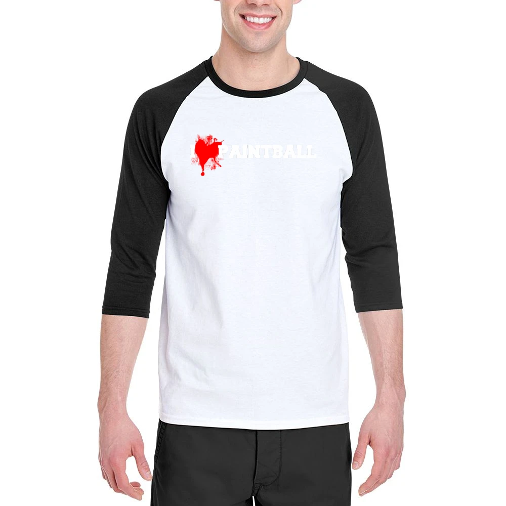 I heart Paintball Men 3/4 Sleeve T-Shirt