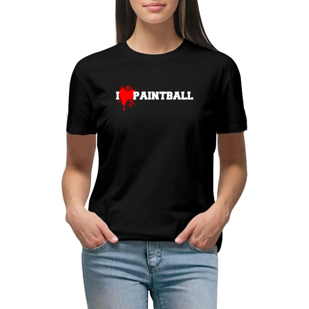I heart Paintball Premium Women Ladies T-shirt