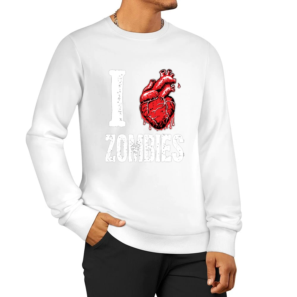 I heart Zombies - Living dead Creature lover Men Pullover Sweatshirt