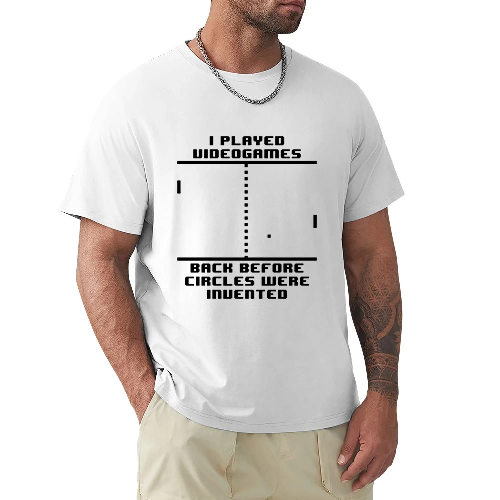 I played Video games back before circles were invented Premium Men T-shirt