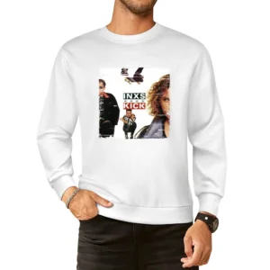 INXS Kick Album Cover Distressed Image European Size Pullover Sweater