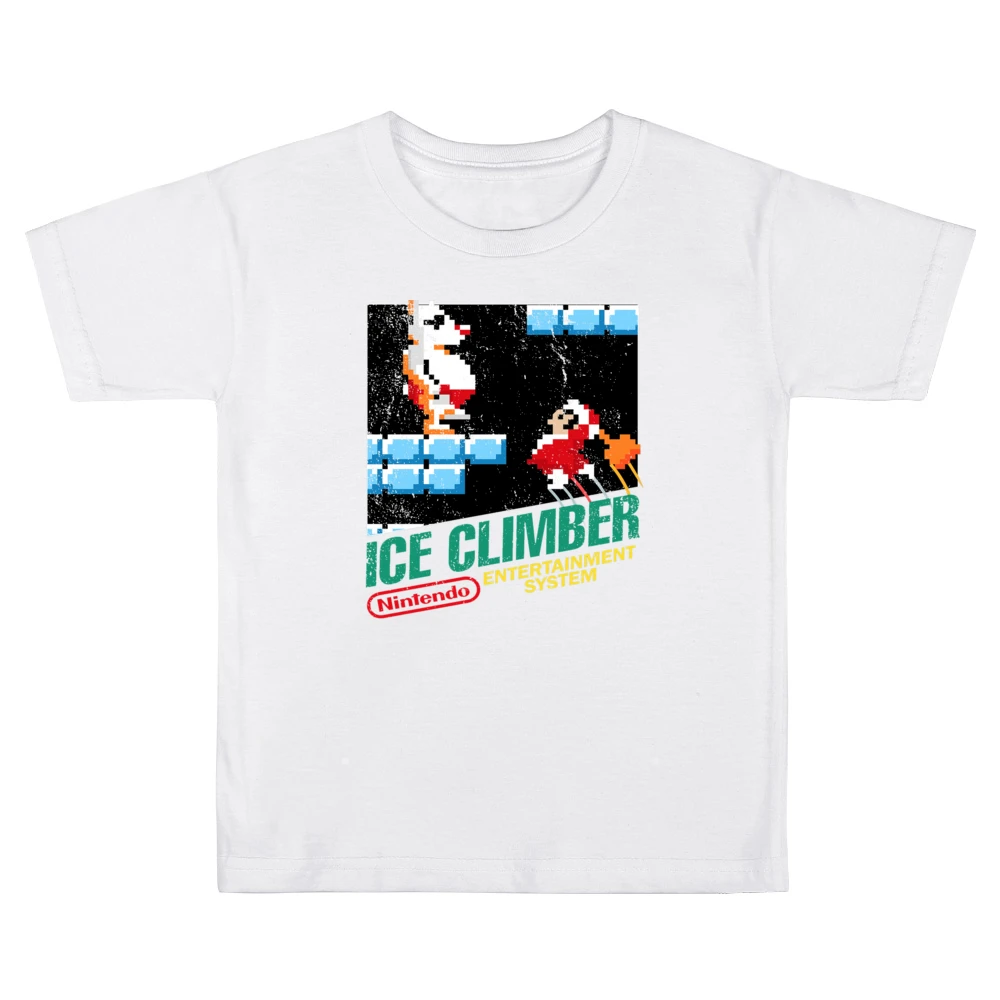 Ice Climber Nes Nintendo Old School Retro Video Game Japanese Fan Dist Kids Boys Girls T-Shirt