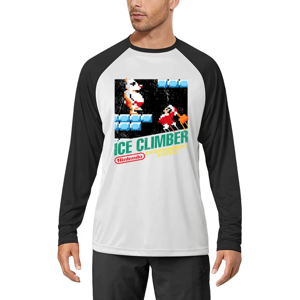 Ice Climber Nes Nintendo Old School Retro Video Game Japanese Fan Dist Men Long Sleeve T-Shirt