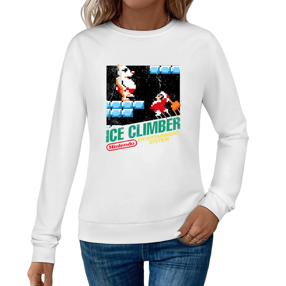 Ice Climber Nes Nintendo Old School Retro Video Game Japanese Fan Dist Women Pullover Sweatshirt