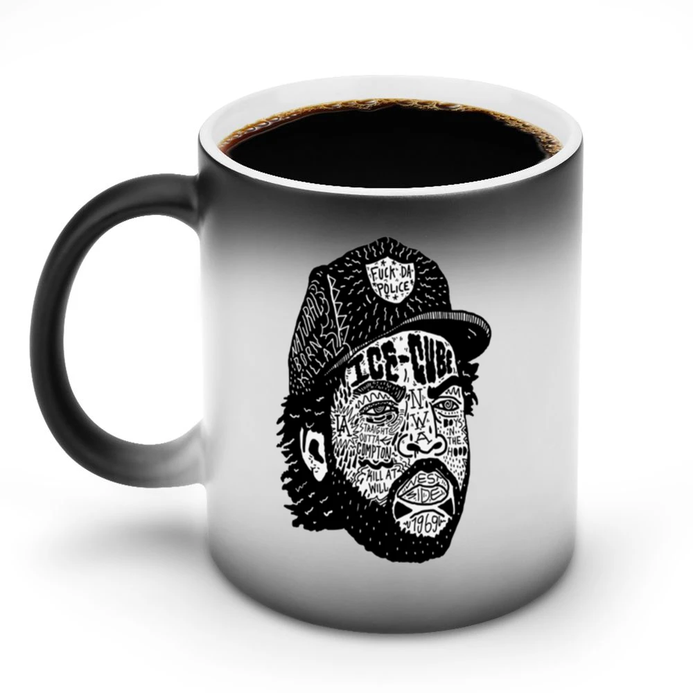 Ice Cube Face Tshirt Discoloration Mug