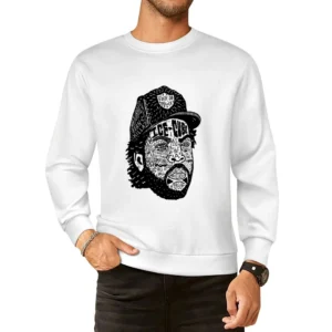Ice Cube Face Tshirt European Size Pullover Sweater